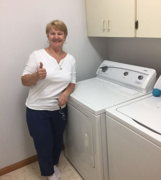 Happy client after our dryer repair service