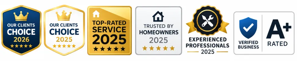 HomeStars, Best of Houzz, Three Best Rated and BBB awards
